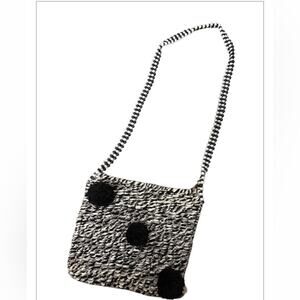 Black and white soft Hannah beaded strap